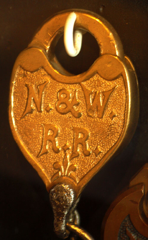 Antique Norfolk & Western railroad switch lock